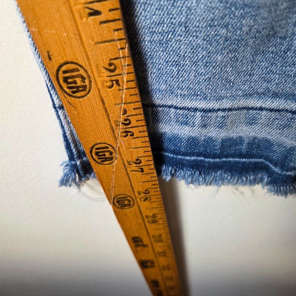 EUC LIKE NEW LOFT THE SKINNY RAW HEM STRETCH JEANS SIZE 31/12 WOMENS - Picture 14 of 14